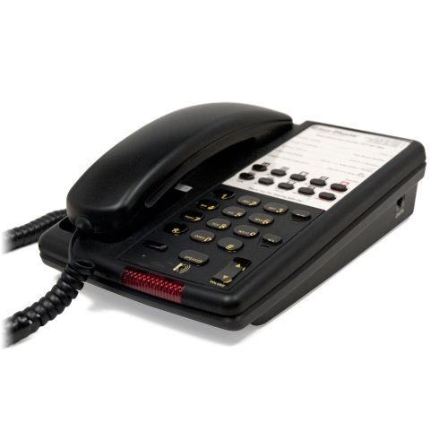 Inn-Phone® Single-Line Telephone with Speakerphone, 10 Programmable Memory Keys, Black